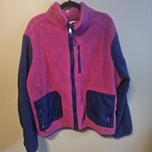 Time and Tru Kids Fleece Jacket in Pink and Blue